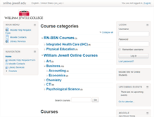 Tablet Screenshot of online.jewell.edu